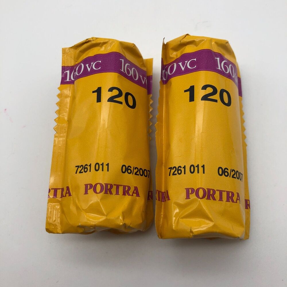 Kodak Portra 160VC 120 Film 2 Rolls Exp. 6/2007 NEW